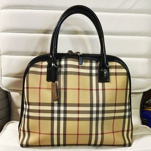 Burberry Nova Check Dome Satchel